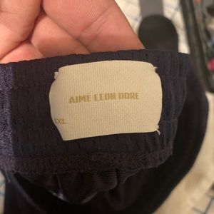 Aime Leon Dore mesh shorts navy